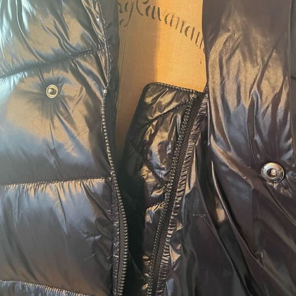 UNIVERSAL STANDARD | blue black kanda asymmetrical puffer coat S NWT $248 - Picture 11 of 16